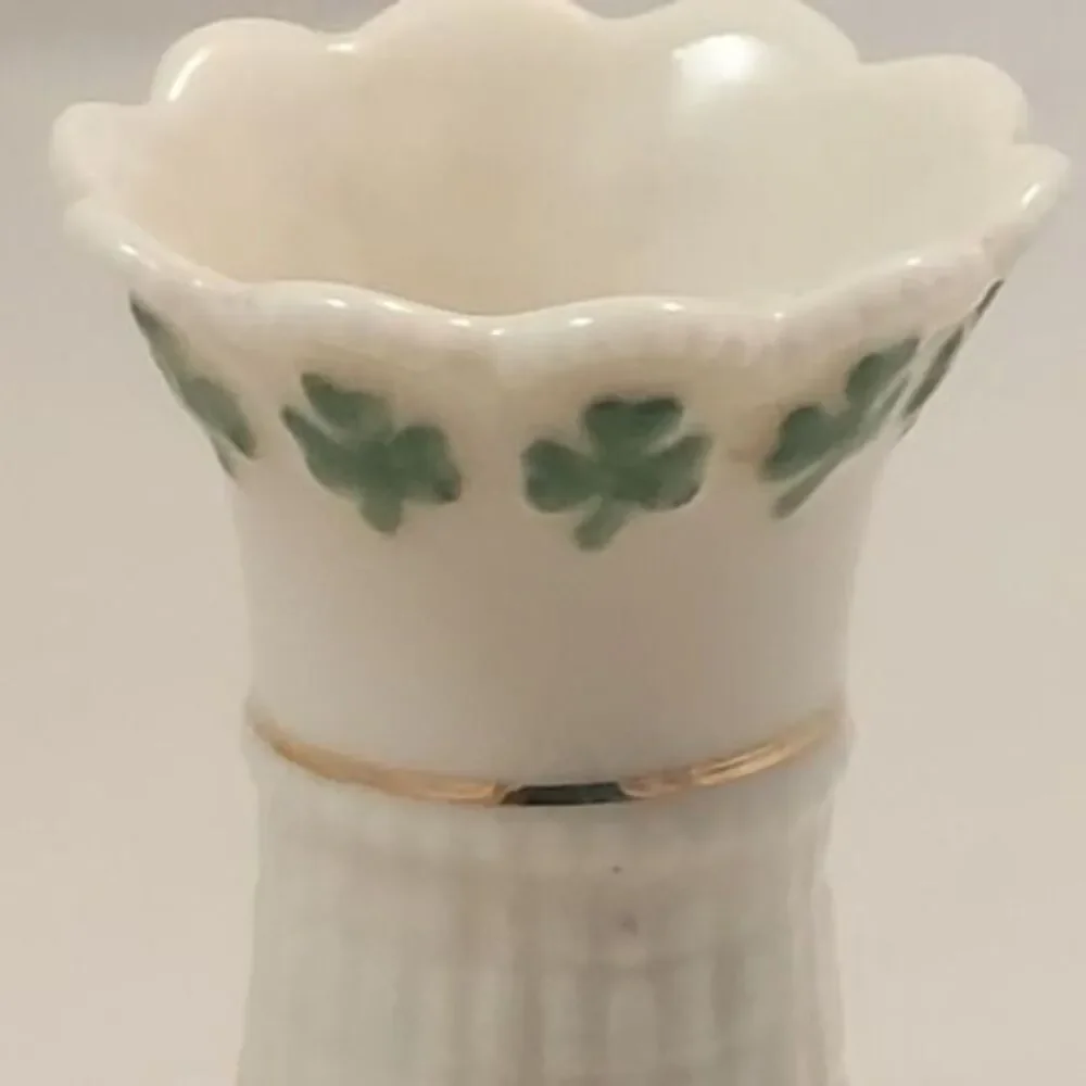 Retired “Irish Rose” Bone China Bud Vase Made for the Danbury Mint 5”